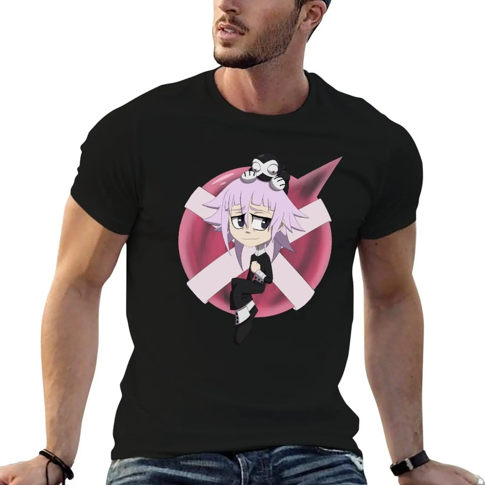 Фото Футболка Crona and Ragnarok Chibi, мужская футболка с графическим рисунком, дизайнерские мужские футболки, высококачественная футболка люксового бренда №1