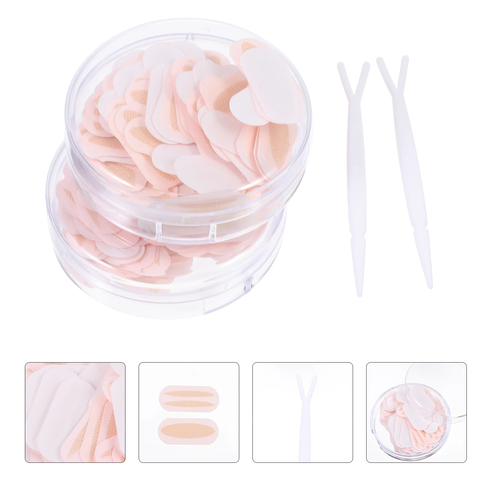 

2 Boxes of Traceless Lightweight Natural Eyelid Stickers Lace Mesh Eyelid Stickers