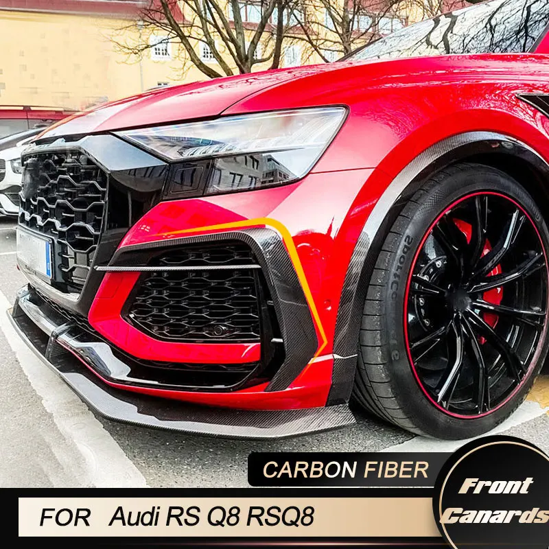 Крышки противотуманных фар на передний бампер автомобиля для Audi RS Q8 RSQ8 Sport Utility