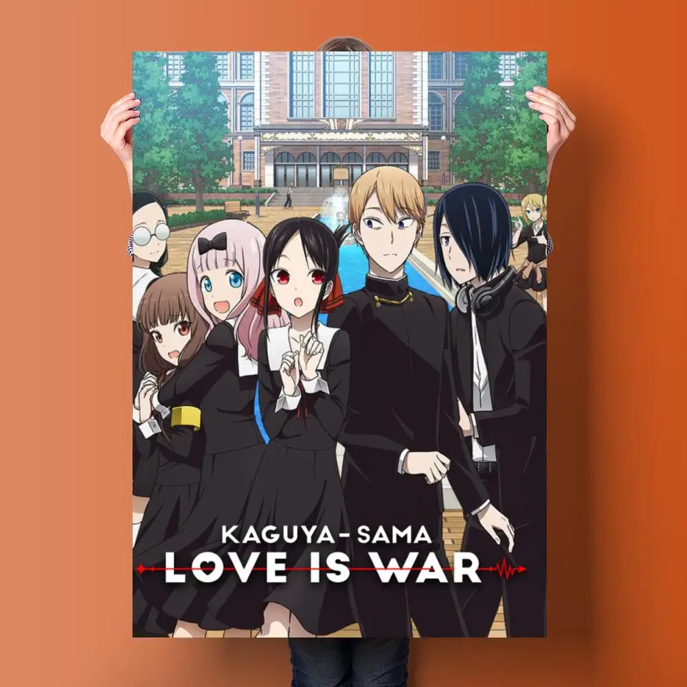 Художественный плакат Kaguya Sama Love is War-Аниме на холсте настенный художественный