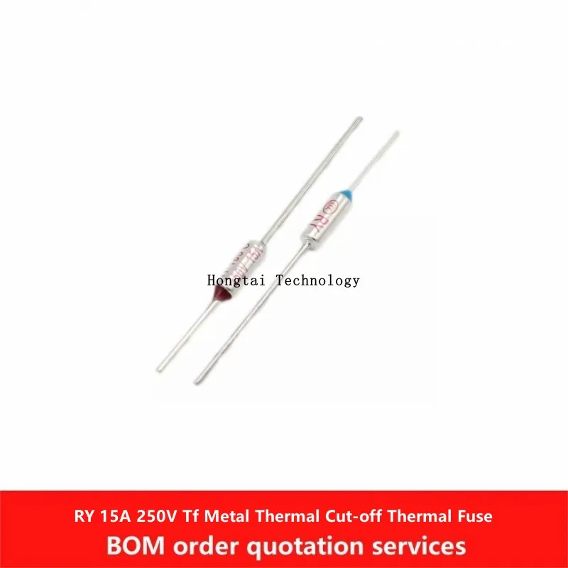 

15A 250V Tf металлический термопредохранитель RY73C 90/100/105/110/113/117/120/130/142/150/152/167/185/192/216/240/280 градусов