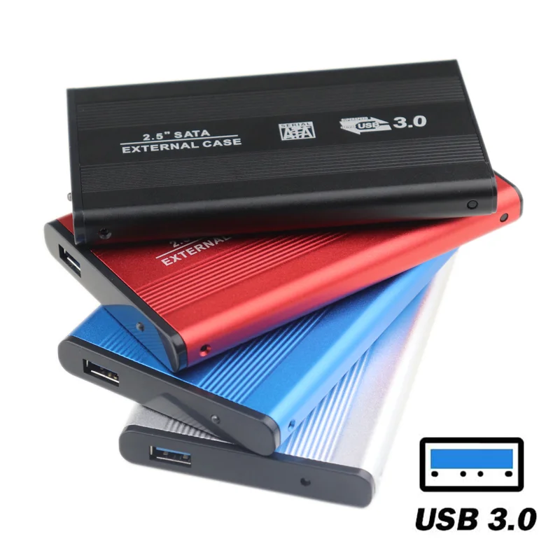 

Aluminum 2.5 Inch SATA III to USB 3.0 5Gbps External HDD Enclosure Hard Drive Case SSD Box Support Hot Plug For Windows Mac