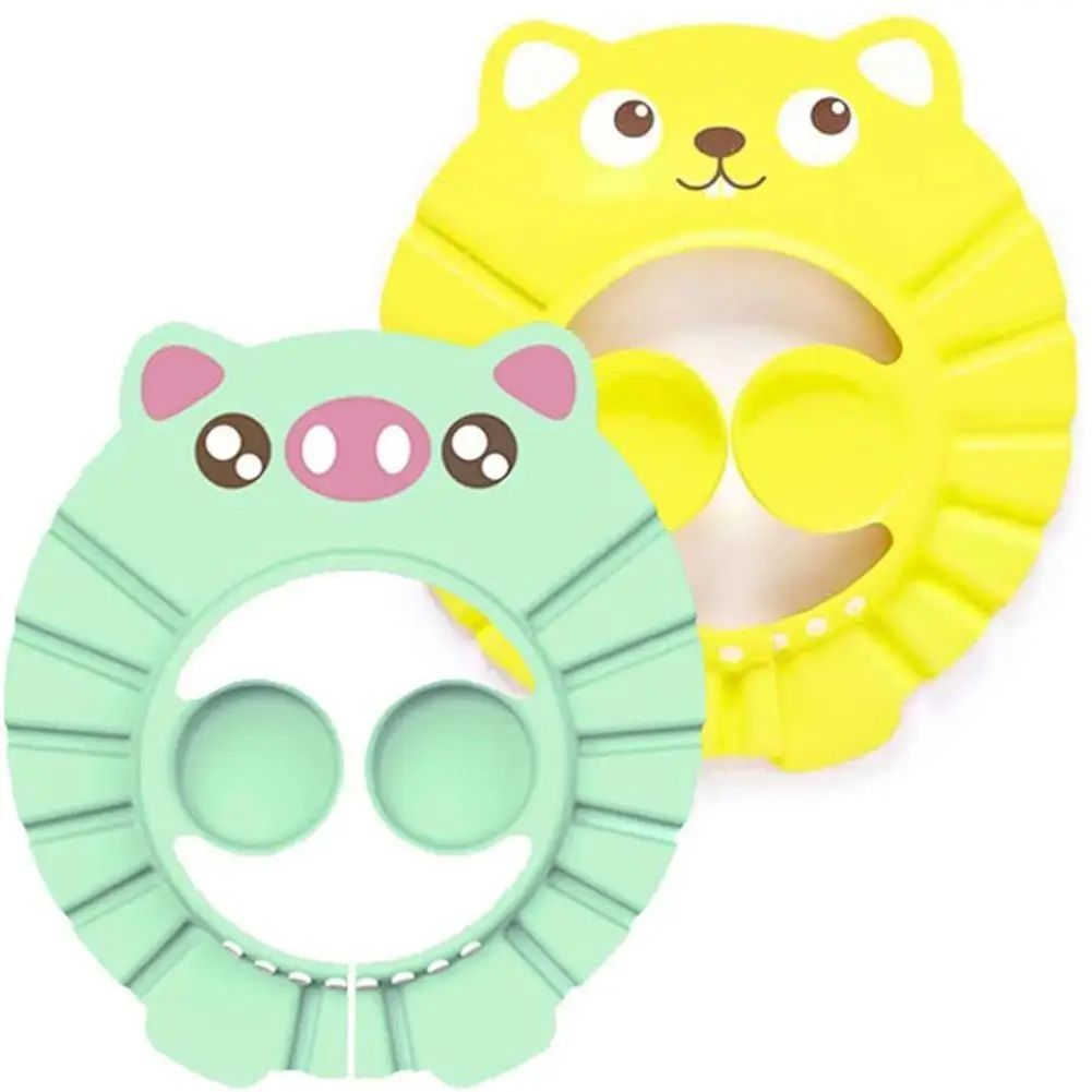 

Регулируемая мягкая шапка для детского душа для мытья волос для детей защита ушей Безопасный детский шампунь для Купания Защита для головы