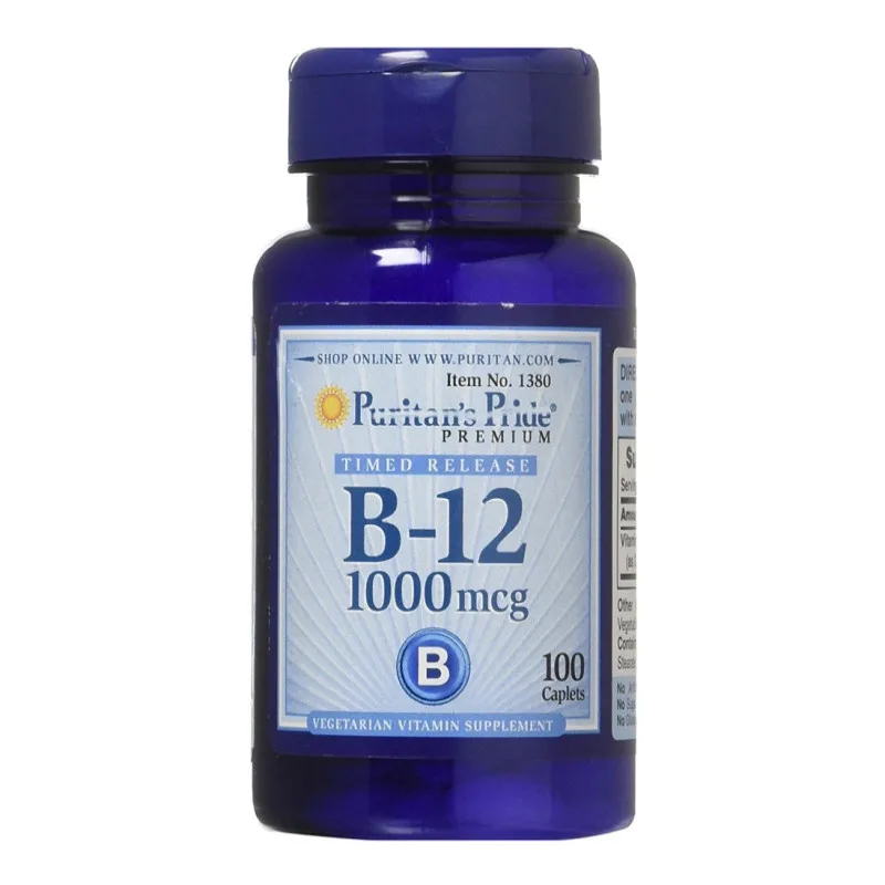 

Vitamin VB12 cobalamin 1000mcg * 100 Capsules nourish brain and prevent anemia