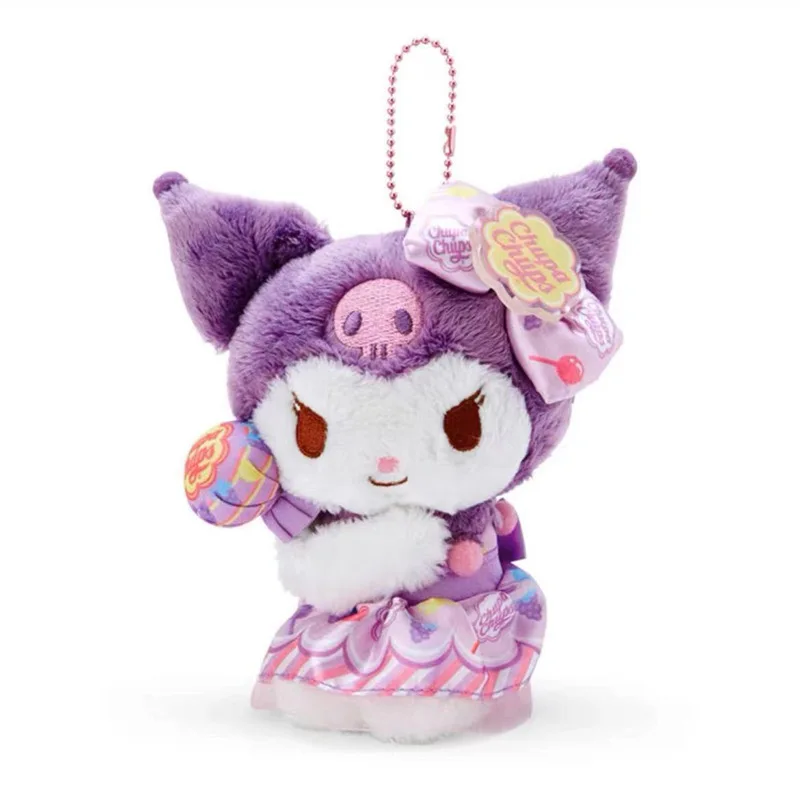 Kawaii Anime Candy Sanrio Cartoon Lollipop Kuromi Plush Toy Cute Plush Doll Pendant Girls Birthday Gift