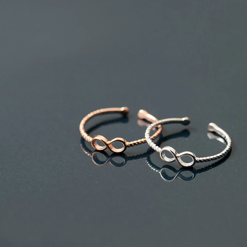 Серебряное кольцо S925 на открытый палец женское из стерлингового серебра 925 пробы