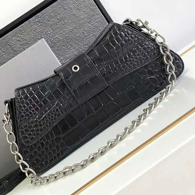 

Vintage alligator cowhide shoulder bag Women's new chain underarm bag Fashion luxury multi-functional diagonal shoulder bag