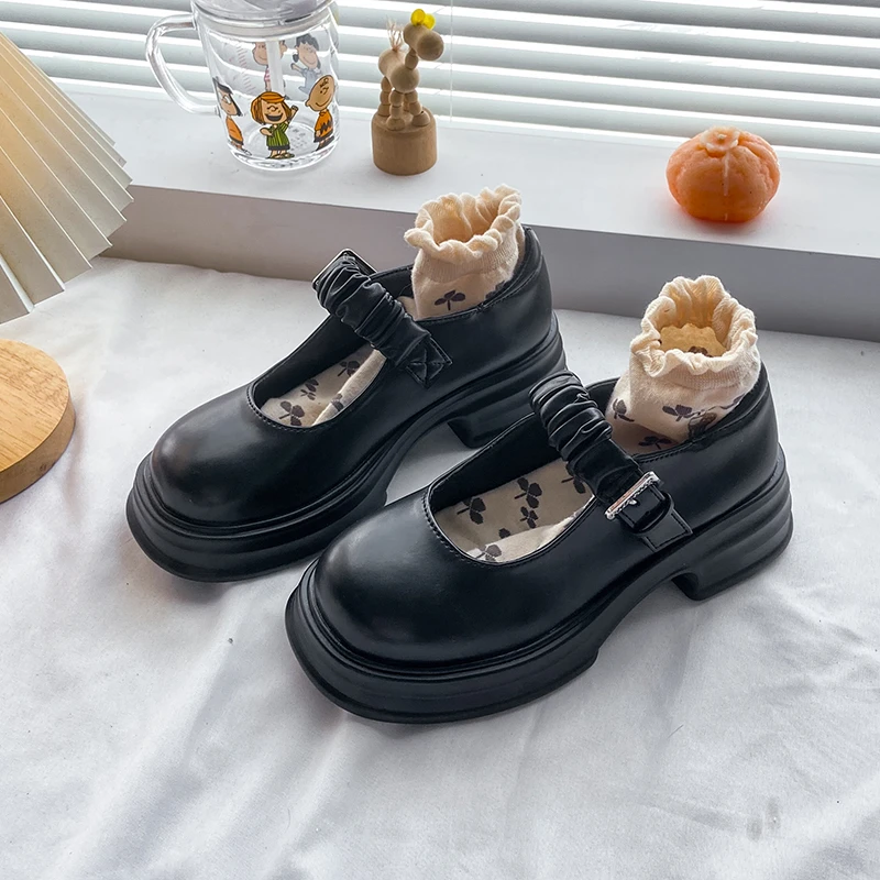 

Туфли-лодочки женские на платформе и высоком каблуке, из ПУ кожи