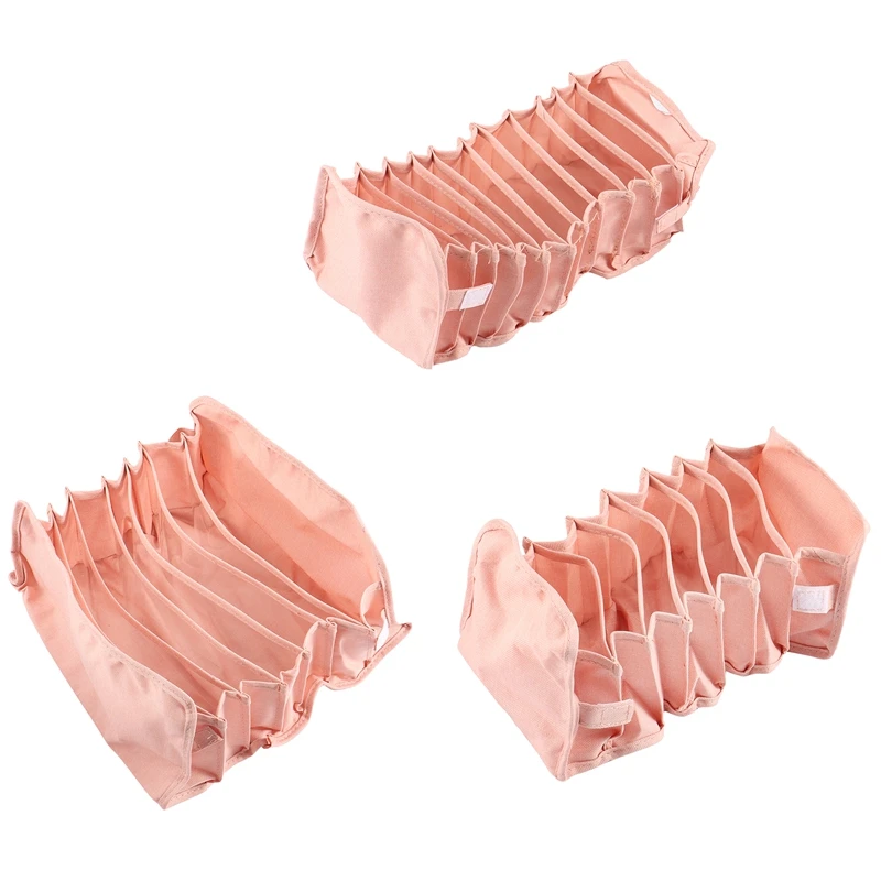 

Underwear Storage Box Socks Bra Underpants Foldable Divider Drawer Closet Organizer Household Clothes Storage
