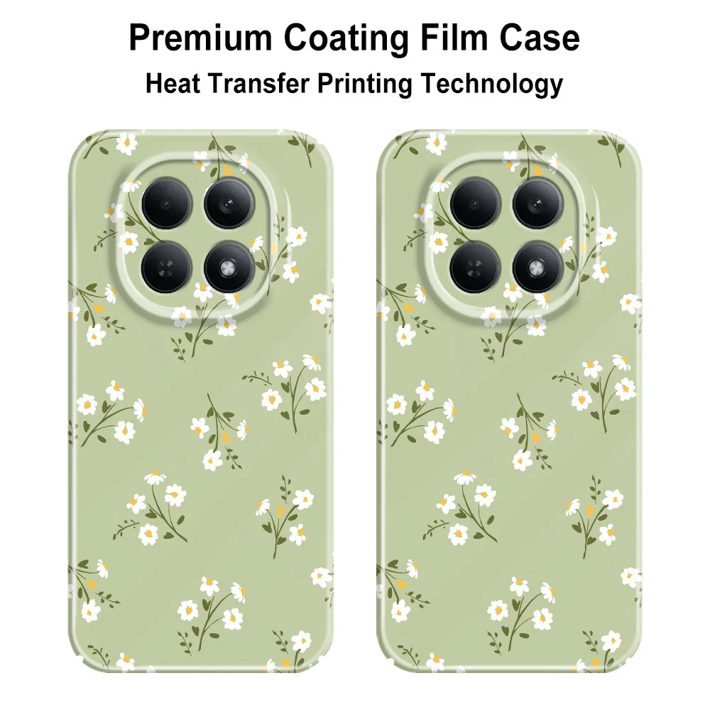 Фото Чехол для телефона Star Flower для Xiaomi Redmi Note 15 14 13 12 11 Pro Plus 12S 11S 15A 14C 13C 4G 5G, жесткий чехол с пленкой №5