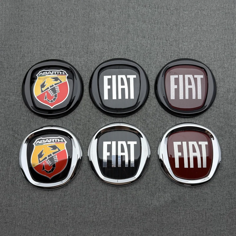 Фото FF-FIAT Strada 500X Egea Panda Egea Аксессуары ABS Наклейка-эмблема для передней решетки, заднего бампера, двери багажника, стайлинг №2