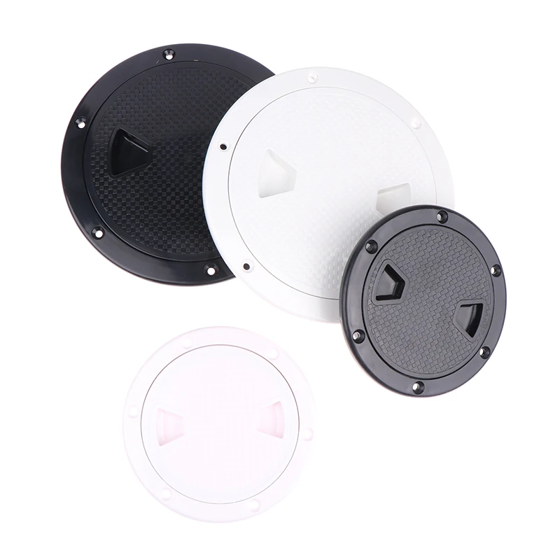 Белые Нескользящие Круглые Инспекционные Крышки — Размеры 4 Дюйма