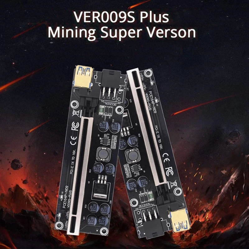 

Карта переходника 009S Plus VER009S PCIE PCI-E PCI Express X16 GPU 6in, адаптер, 1X 16X удлинитель, кабель USB 3,0