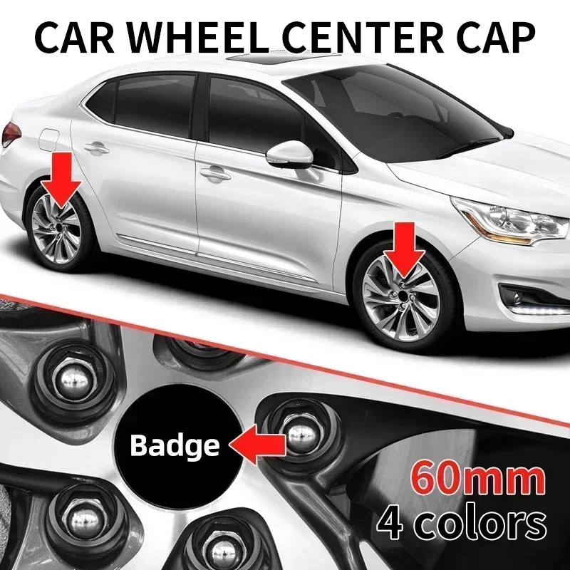 Автомобильный оригинальный значок на ступицу колеса наклейка 60 мм для Citroen C2 C3 C5 C1