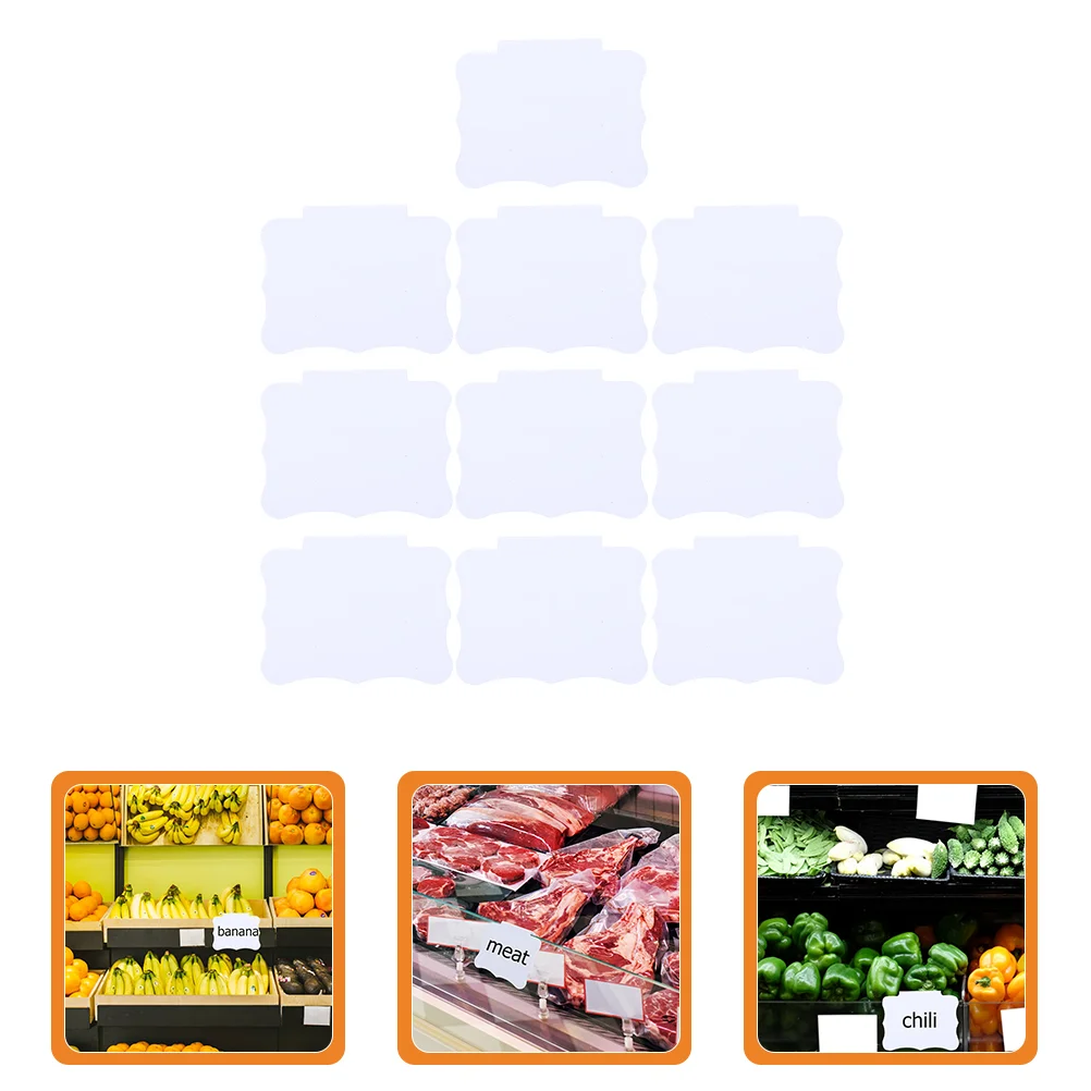 

10pcs Price Tag Erasable Promotional Price Labels Supermarket Price Plate