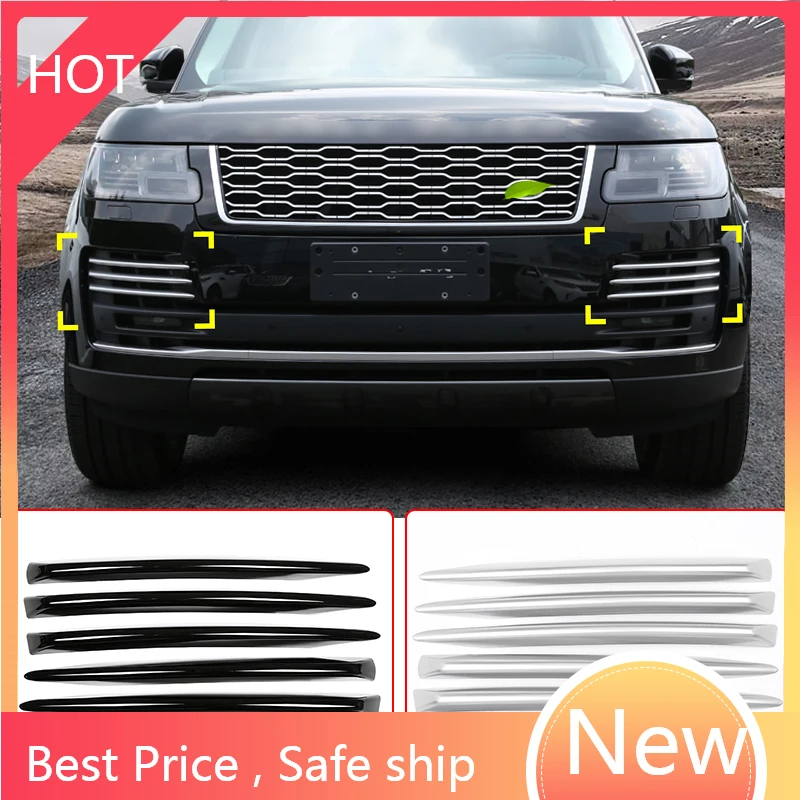 

Car-Styling Front Fog Light Grille Cover Trim Decoration ABS Chrome For LandRover Range Rover Vogue 2018-20 Exterior Accessories