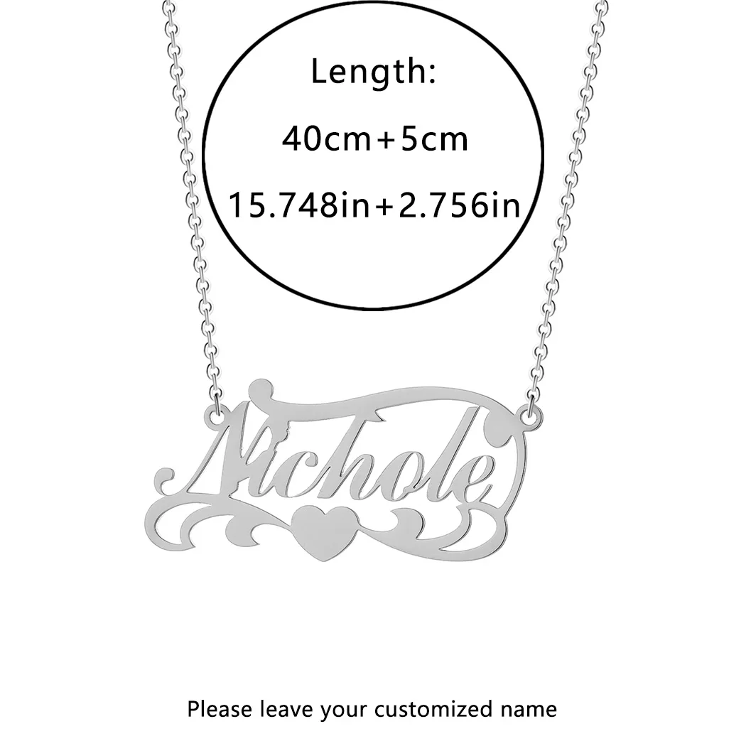 1 шт. женское ожерелье с индивидуальным именем персонализированное для пары в