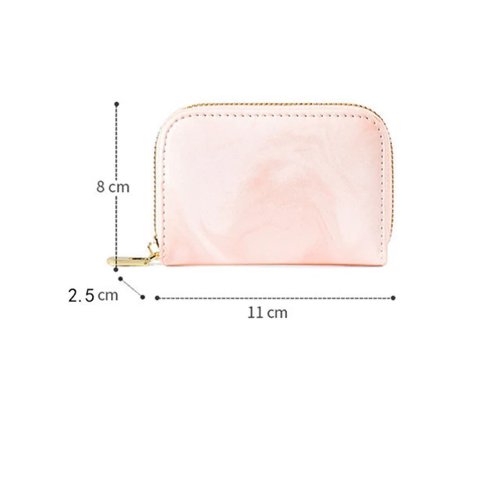 11 Bits Women Business ID Card Holder Leather Bank Credit Card Case Wallet Protect Purse Check Invoice Photo Storage Organizer