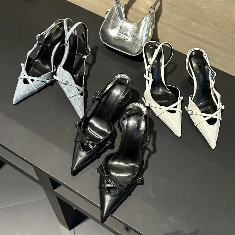 Eilyken/пикантные женские туфли-лодочки с узким ремешком и пряжкой дизайнерские