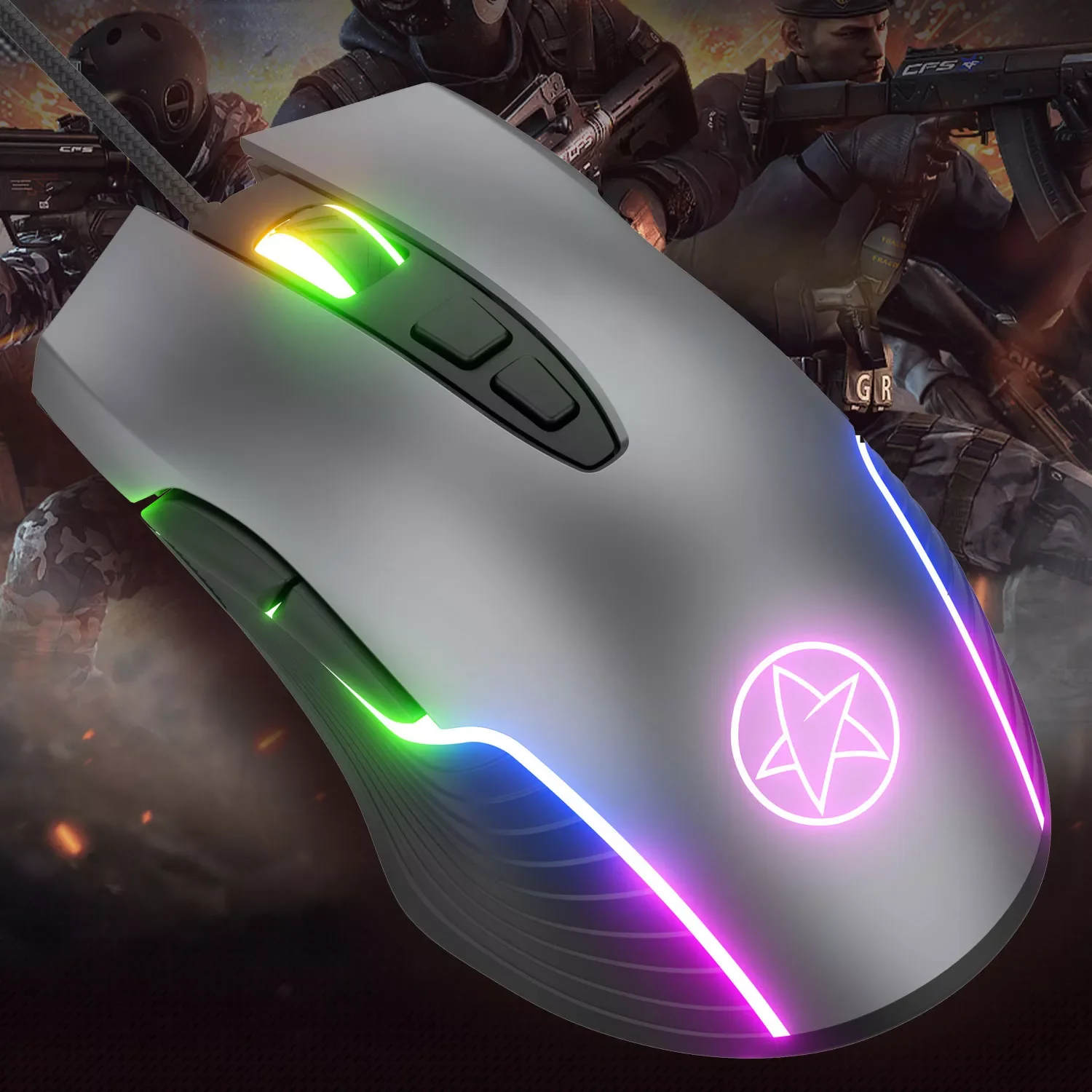 

Wired Wired Gaming Mouse Programmable Game Mice Led Backlit Pc Gaming Usb Mouse Gamer Ergonomic Mouse Laptop Gamer