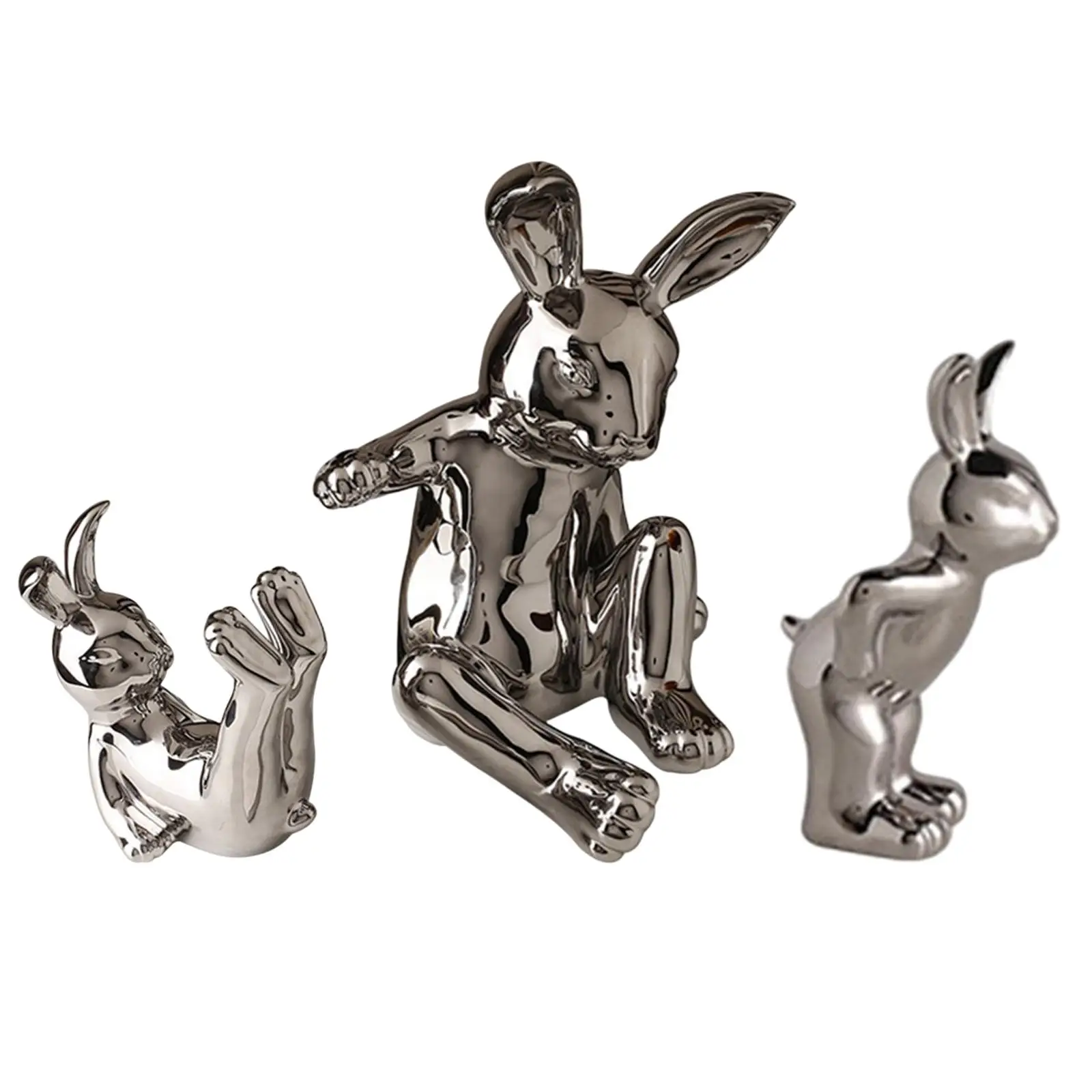 

Rabbit Statue Wine Rack Tabletop Wine Bottle Holder for Pantry Wine Cabinet Home Decoration