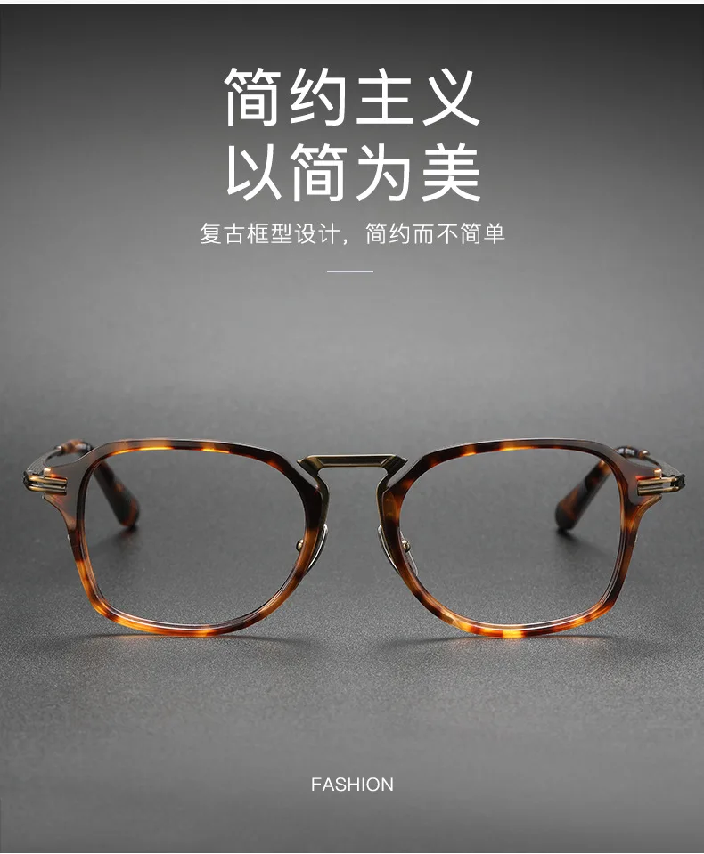 Деловой дизайн оправа для очков из чистого титана 23K винтажные мужские