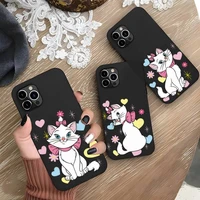 marie cat phone case funda shell for iphone 13 12 11 pro max mini xs x xr 6 6s 7 8 plus se2020 luxury cover