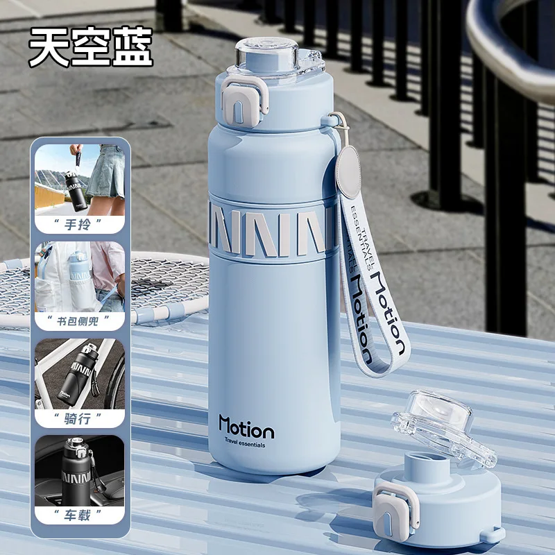 

Спортивный чайник, изолированная чашка, соломенная чашка из нержавеющей стали 316, портативная прыгающая студенческая изоляция, охлаждающие термосы, термосы