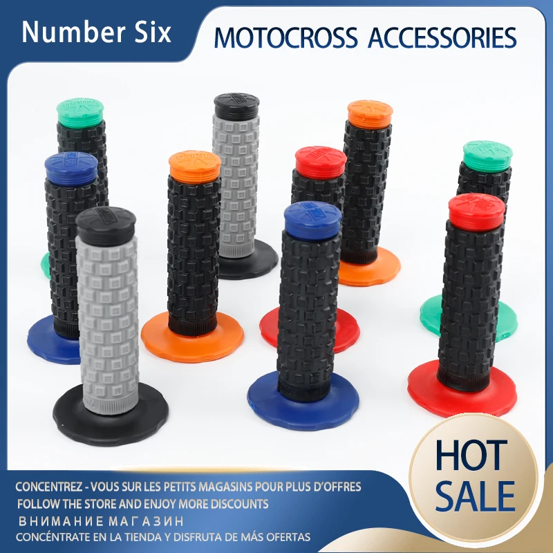 

Square Granule Handle Grips Motorcycle Grips Protaper Dirt Pit Bike Motocross Handlebar Rubber Gel Hand Grip Brake Hands