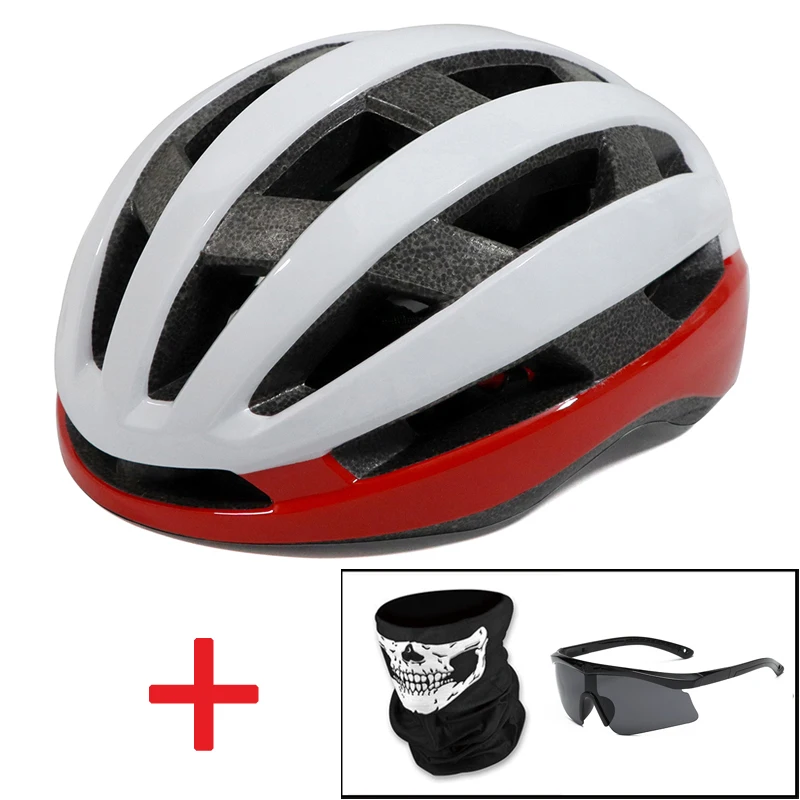 Aero Bicycle Safety Helmet Ultralight Road Bike Helmet Red MTB Cycling City Helmet Outdoor Mountain Sports Cap Casco Ciclismo