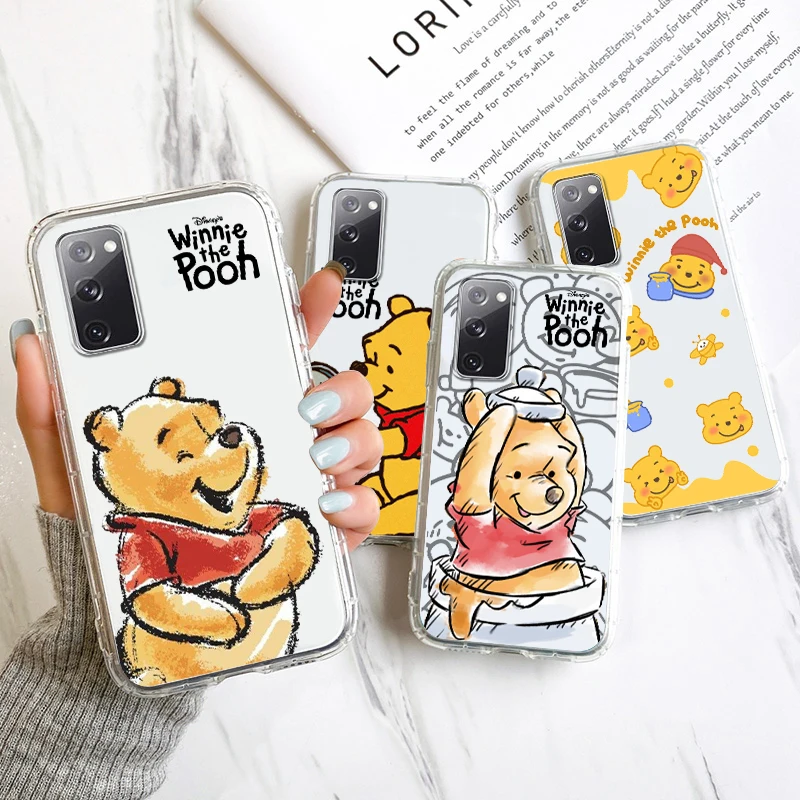 

Bear Disney Winnie Pooh Baby For Samsung A53 A52 A54 A13 A12 A32 A71 A33 A73 A72 A51 A23 A03 5G Transparent Phone Case Cover