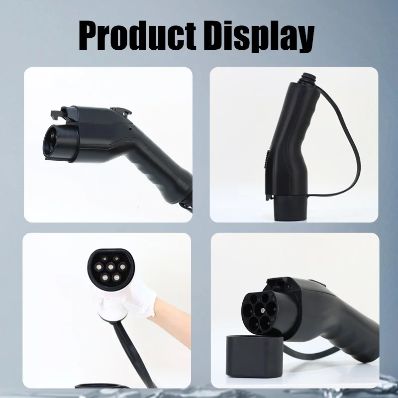Type1 Разъем зарядного устройства для электромобилей 16A 32A Женский конвертер IEC 62196