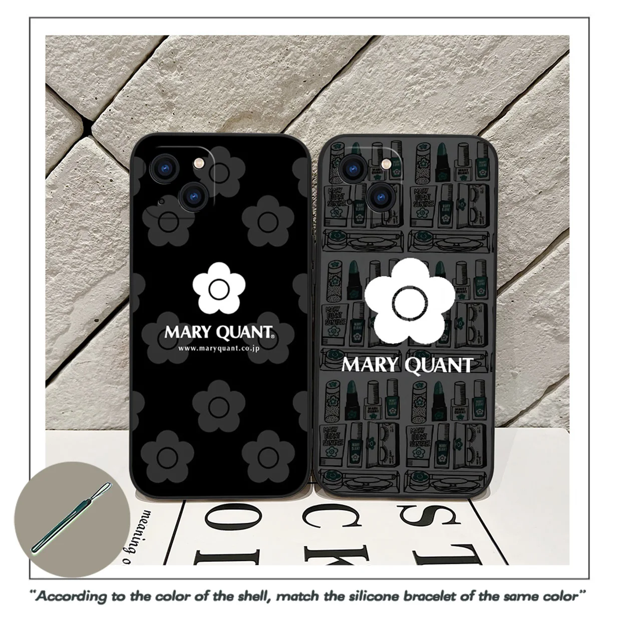

Fashion Mary Design Quants Phone Case For iPhone 14 13 12 11 Pro Max Mini X XR XS SE20 6 8 7 Plus Silicone Cases with Hand Strap