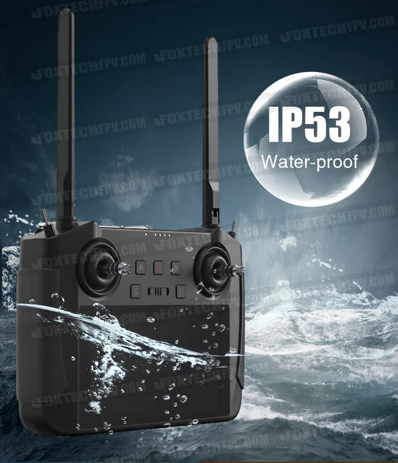 Пульт дистанционного управления FOXTECH MK15 15 км водонепроницаемый IP53 быстрая