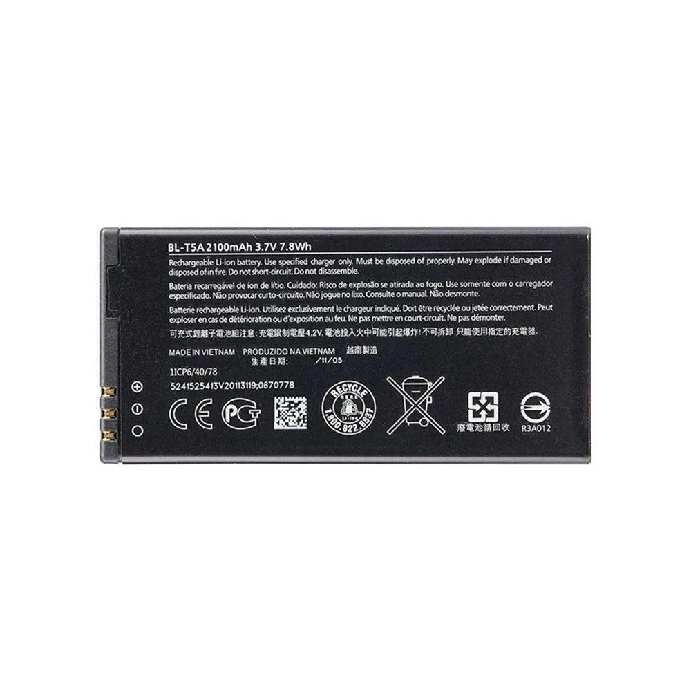 Оригинальная Аккумуляторная батарея 2100 мАч для телефона Nokia Microsoft Lumia 550 730 735 738 RM1038