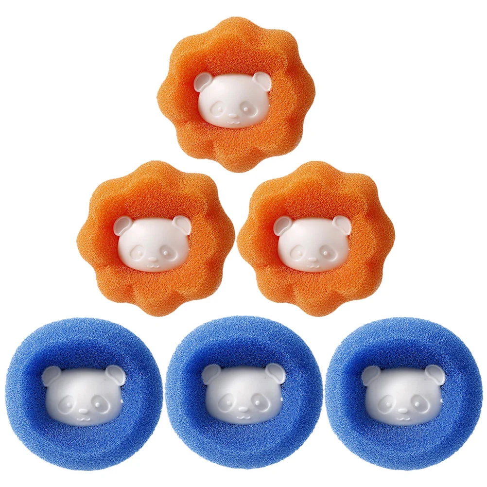 

6pcs Sponge Laundry Balls Clothing Washing Balls Washer Lint Hair Remover Balls