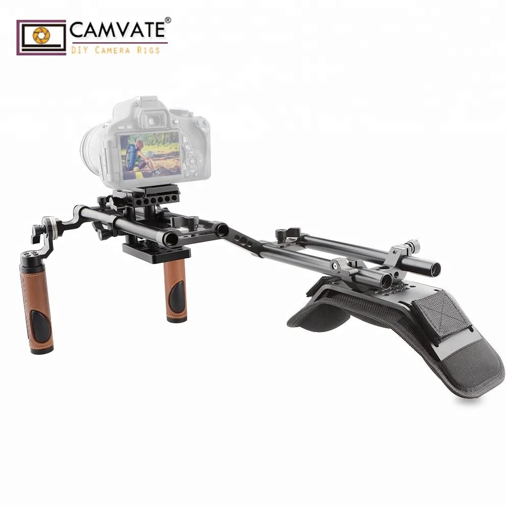 

CAMVATE best affordable dslr Camera stabilizer shoulder rig handgrip support kit