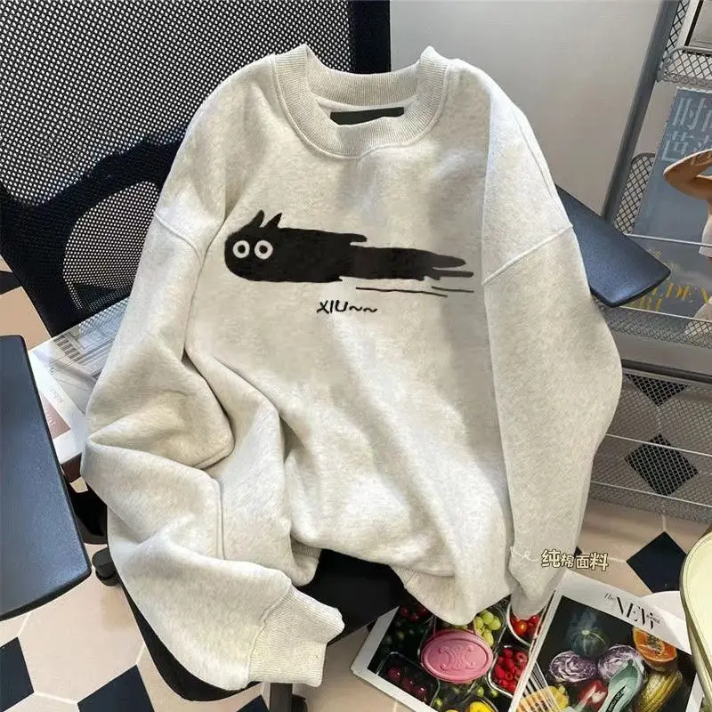 

Свитер мужской и женский из чистого хлопка, с круглым вырезом