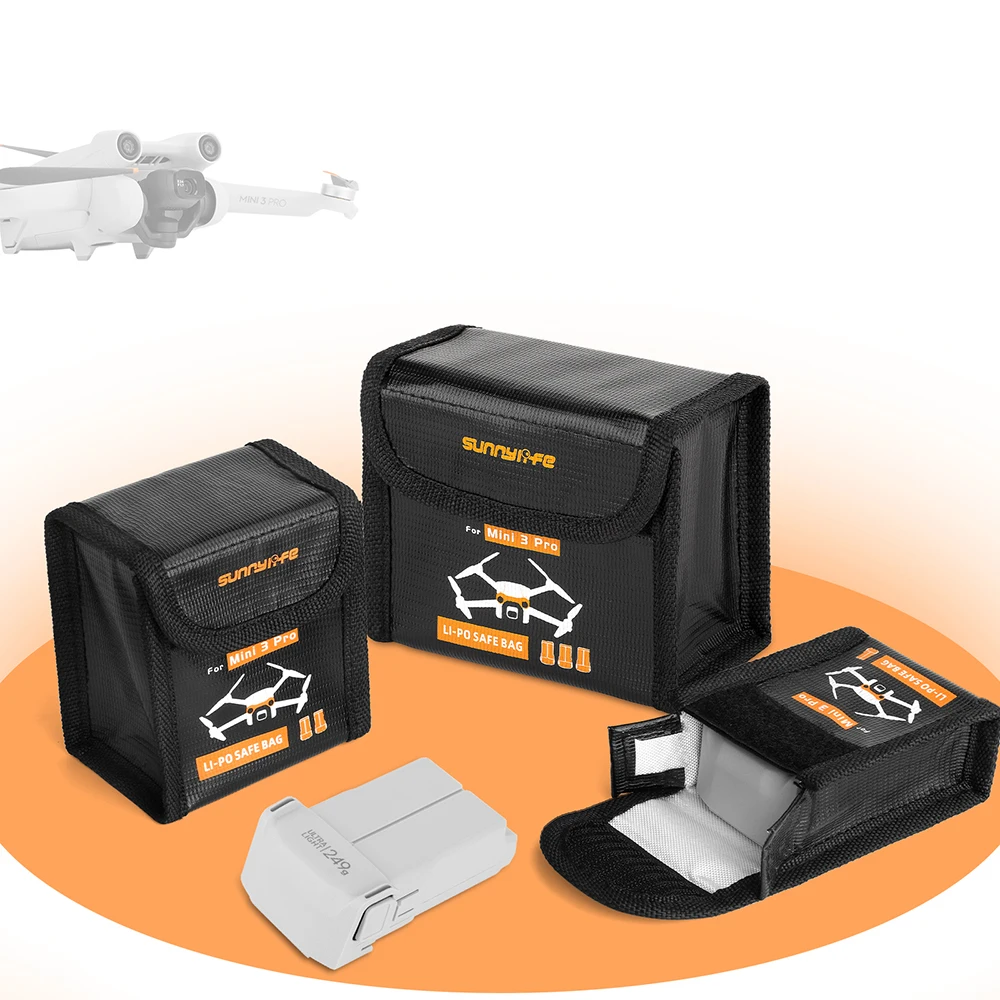 Безопасная сумка для полетного аккумулятора DJI Mini 3 Pro защитный чехол безопасные