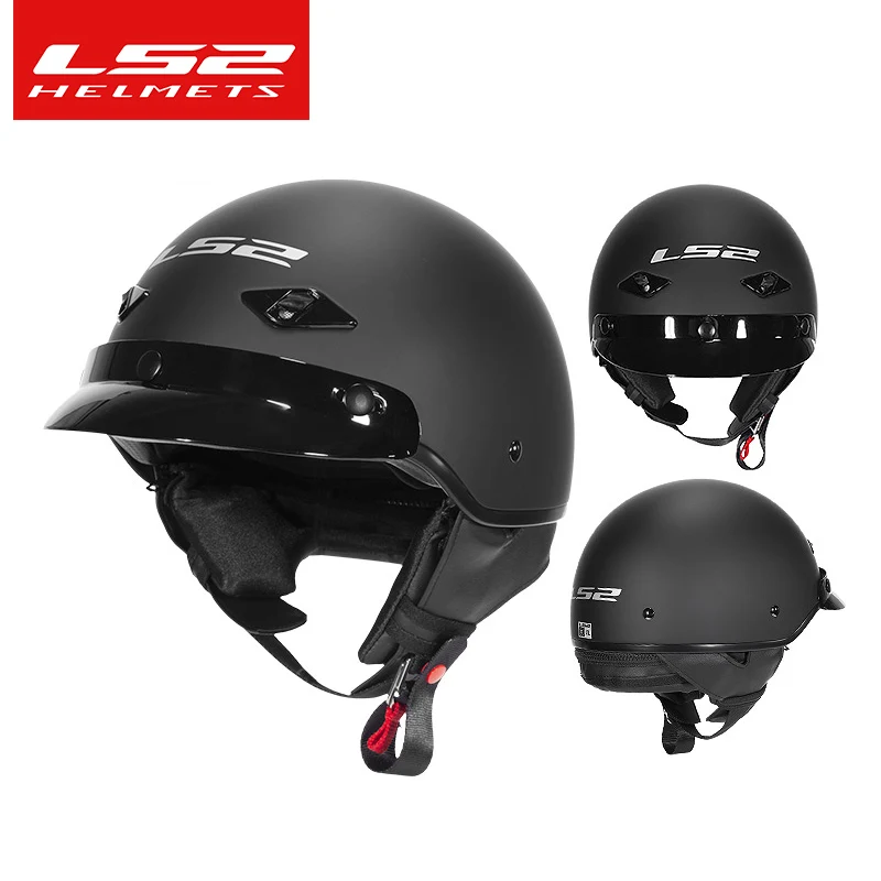 

LS2 Retro motocycle helmet motorbike half helmet OF568 6K carbon shell ABS men women four seasons ls2 Capacete de motocicleta