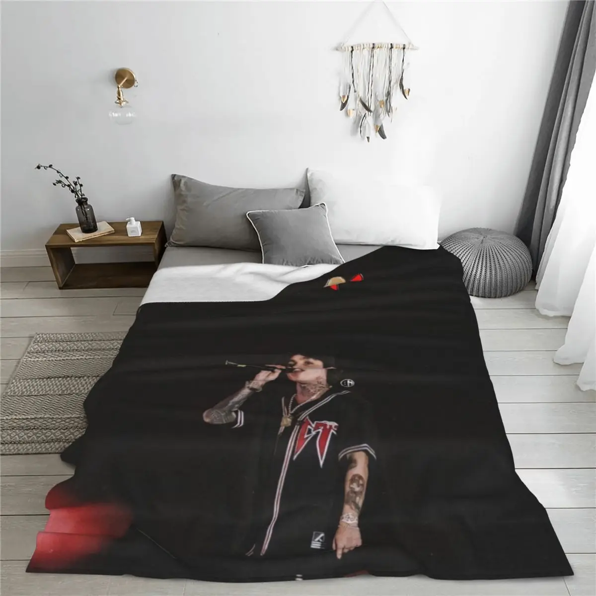 Супермягкое покрывало для кемпинга N-Natanael Canos плед музыкальный певец Фланелевое