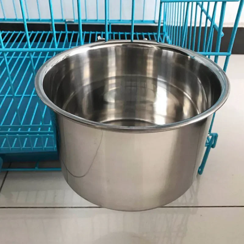 

Миска для домашних животных, двойная подставка из нержавеющей стали, для кошек, не скользит, подвесная миска для еды, питьевая вода, кормушка для собак