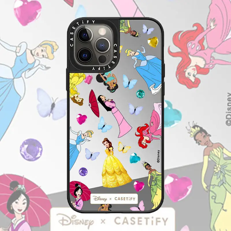 

Disney Mirror Phone Case for Iphone13 12pro 12 12pm Xsma 11pro 11pm 13pm 12mini 13mini 11 7 8 Xr X Xm 8p Shatterproof Phone Case