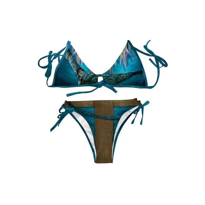 Аватар одежда для купания костюм косплея из двух частей сексуальный купальник