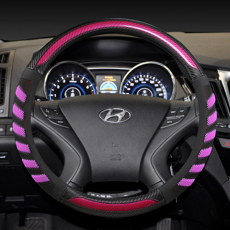 Для Hyundai i30 Elantra Touring GT 2007 ~ 2021 чехол рулевого колеса автомобиля углеродное волокно