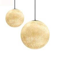 tonghua 2021 acrylic material moon e26 e27 lamp holder led light hotel coffee library decorative modern lighting pendant
