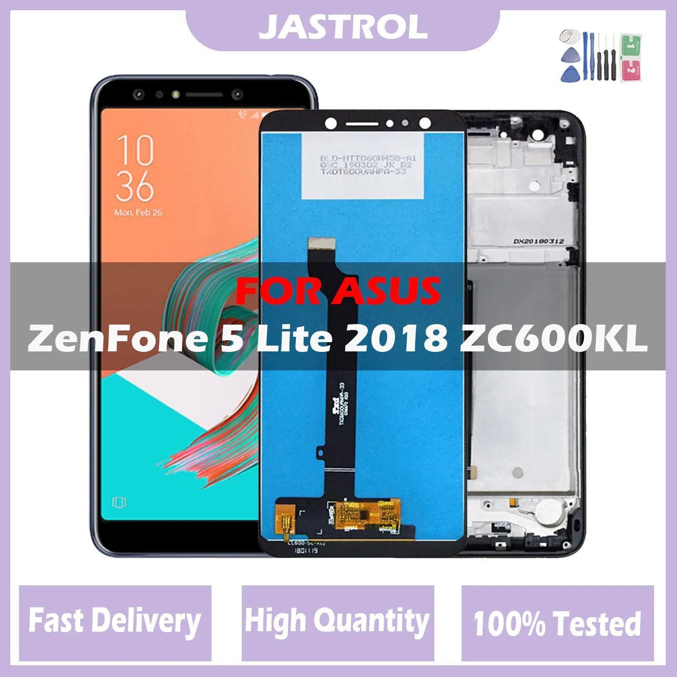 ЖК-дисплей 6,0 дюйма для Asus ZenFone 5 Lite 5Q ZC600KL X017DA, дисплей с сенсорной панелью и дигитайзером S630 SDM630 с рамкой, оригинал