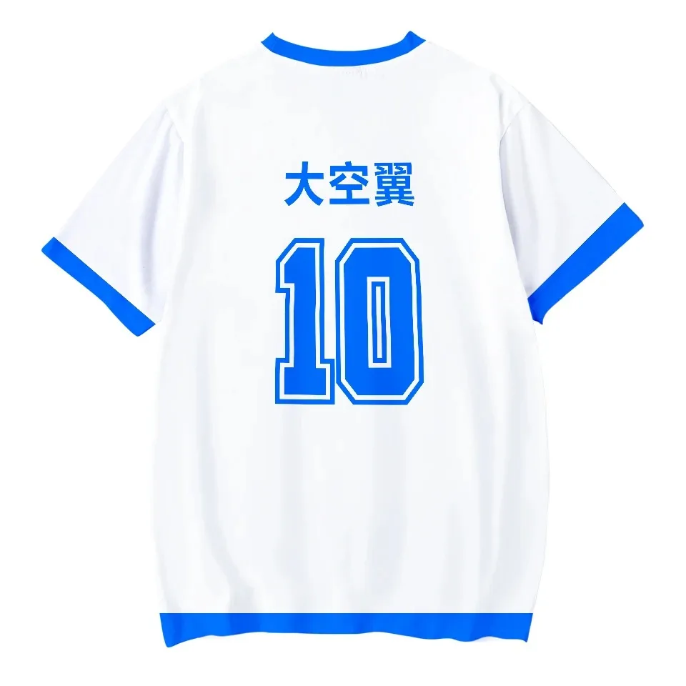 Мужская футболка для косплея Капитан Цубаса с 3D вырезом костюм на заказ