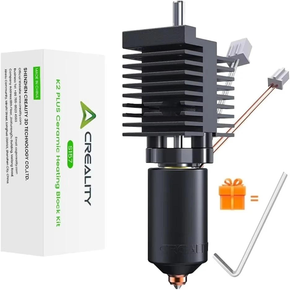 Фото Керамический комплект Hotend Creality K2 Plus, быстросменное сопло K2 Plus, цельнометаллическое быстросменное сопло и 300 ° Детали для обновления нагревательного блока C №1