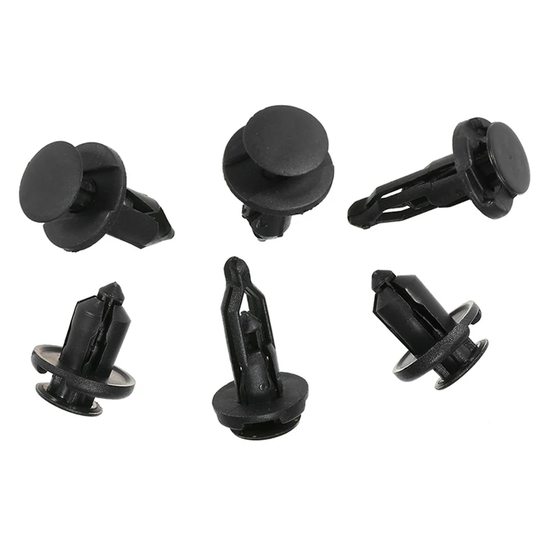 Черный бампер дверная панель автомобильное крыло штифт пластиковая застежка 40